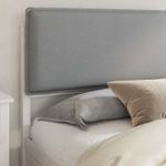 Casa si Gradina - Mobilier - Paturi si accesorii - Paturi - Cadru de pat cu tablie tapitata Gri deschis 180 x 200 cm - Infinity.ro