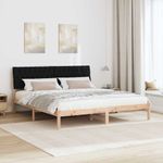 Casa si Gradina - Mobilier - Paturi si accesorii - Paturi - Cadru de pat cu tablie tapitata cu headboard Maro 180 x 200 cm - Infinity.ro