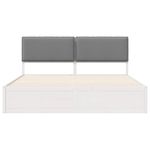 Casa si Gradina - Mobilier - Paturi si accesorii - Paturi - Cadru de pat cu tablie tapitata Gri deschis 180 x 200 cm - Infinity.ro