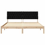 Casa si Gradina - Mobilier - Paturi si accesorii - Paturi - Cadru de pat cu tablie tapitata cu headboard Maro 180 x 200 cm - Infinity.ro