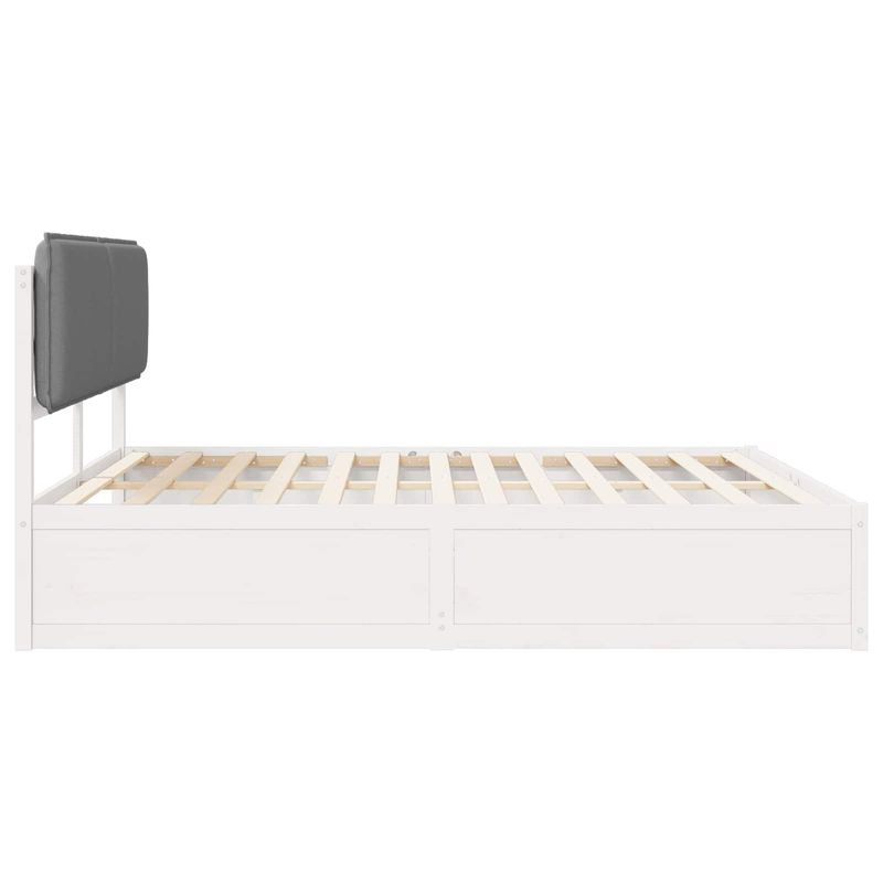 Casa si Gradina - Mobilier - Paturi si accesorii - Paturi - Cadru de pat cu tablie tapitata Gri deschis 180 x 200 cm - Infinity.ro
