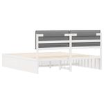Casa si Gradina - Mobilier - Paturi si accesorii - Paturi - Cadru de pat cu tablie tapitata Gri deschis 180 x 200 cm - Infinity.ro