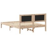 Casa si Gradina - Mobilier - Paturi si accesorii - Paturi - Cadru de pat cu tablie tapitata cu headboard Negru 135 x 190 cm - Infinity.ro