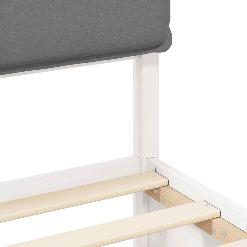 Casa si Gradina - Mobilier - Paturi si accesorii - Paturi - Cadru de pat cu tablie tapitata Gri deschis 180 x 200 cm - Infinity.ro
