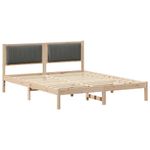 Casa si Gradina - Mobilier - Paturi si accesorii - Paturi - Cadru de pat cu tablie tapitata Gri inchis 150 x 200 cm - Infinity.ro