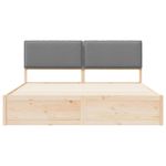 Casa si Gradina - Mobilier - Paturi si accesorii - Paturi - Cadru de pat cu tablie tapitata Gri deschis 180 x 200 cm - Infinity.ro