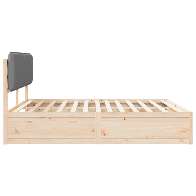 Casa si Gradina - Mobilier - Paturi si accesorii - Paturi - Cadru de pat cu tablie tapitata Gri deschis 180 x 200 cm - Infinity.ro