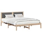 Casa si Gradina - Mobilier - Paturi si accesorii - Paturi - Cadru de pat cu tablie tapitata Gri inchis 150 x 200 cm - Infinity.ro