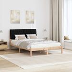 Casa si Gradina - Mobilier - Paturi si accesorii - Paturi - Cadru de pat cu tablie tapitata cu headboard Maro 160 x 200 cm - Infinity.ro