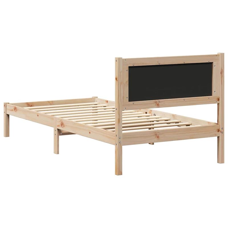 Casa si Gradina - Mobilier - Paturi si accesorii - Paturi - Cadru de pat cu tablie tapitata Gri deschis 90 x 200 cm - Infinity.ro