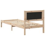 Casa si Gradina - Mobilier - Paturi si accesorii - Paturi - Cadru de pat cu tablie tapitata Gri taupe 80 x 200 cm - Infinity.ro