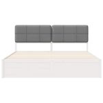 Casa si Gradina - Mobilier - Paturi si accesorii - Paturi - Cadru de pat cu tablie tapitata Gri deschis 180 x 200 cm - Infinity.ro