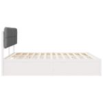 Casa si Gradina - Mobilier - Paturi si accesorii - Paturi - Cadru de pat cu tablie tapitata Gri deschis 180 x 200 cm - Infinity.ro