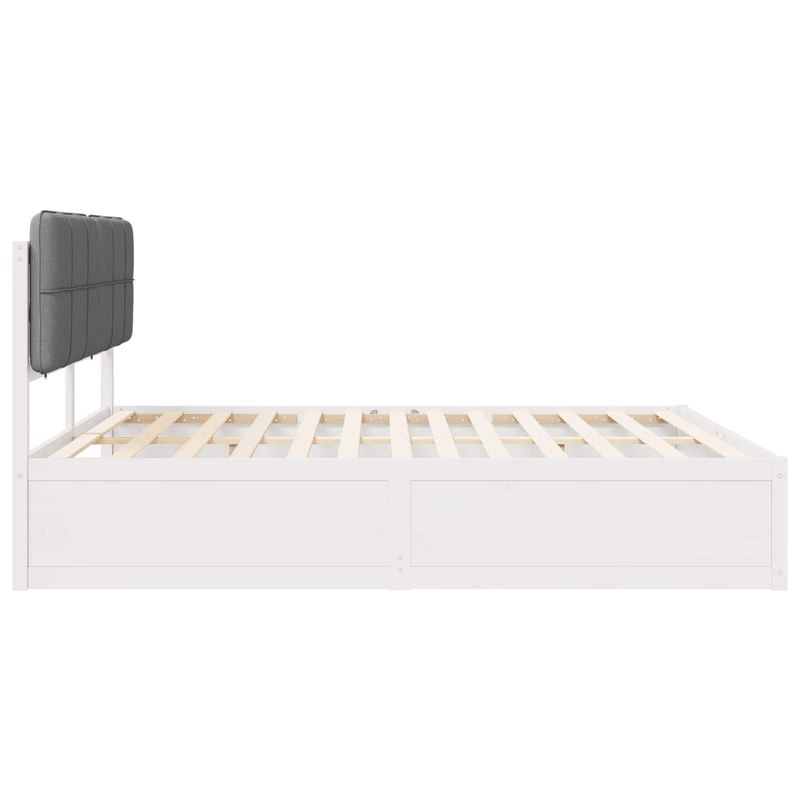 Casa si Gradina - Mobilier - Paturi si accesorii - Paturi - Cadru de pat cu tablie tapitata Gri deschis 180 x 200 cm - Infinity.ro