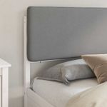 Casa si Gradina - Mobilier - Paturi si accesorii - Paturi - Cadru de pat cu tablie tapitata Gri deschis 200 x 200 cm - Infinity.ro