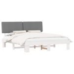 Casa si Gradina - Mobilier - Paturi si accesorii - Paturi - Cadru de pat cu tablie tapitata Gri deschis 180 x 200 cm - Infinity.ro