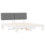 Casa si Gradina - Mobilier - Paturi si accesorii - Paturi - Cadru de pat cu tablie tapitata Gri deschis 180 x 200 cm - Infinity.ro