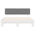 Casa si Gradina - Mobilier - Paturi si accesorii - Paturi - Cadru de pat cu tablie tapitata Gri deschis 180 x 200 cm - Infinity.ro