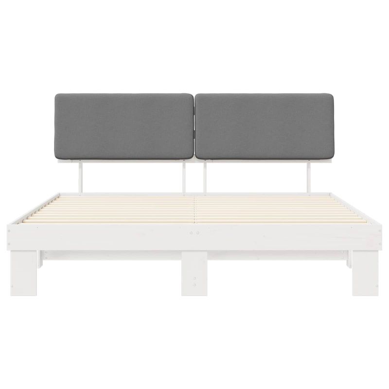 Casa si Gradina - Mobilier - Paturi si accesorii - Paturi - Cadru de pat cu tablie tapitata Gri deschis 180 x 200 cm - Infinity.ro
