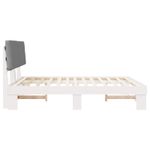 Casa si Gradina - Mobilier - Paturi si accesorii - Paturi - Cadru de pat cu tablie tapitata Gri deschis 180 x 200 cm - Infinity.ro