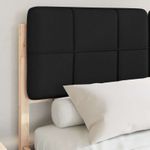 Casa si Gradina - Mobilier - Paturi si accesorii - Paturi - Cadru de pat cu tablie tapitata cu headboard Negru 140 x 200 cm - Infinity.ro