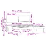 Casa si Gradina - Mobilier - Paturi si accesorii - Paturi - Cadru de pat cu tablie tapitata Gri deschis 180 x 200 cm - Infinity.ro