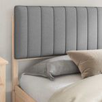 Casa si Gradina - Mobilier - Paturi si accesorii - Paturi - Cadru de pat cu tablie tapitata Gri deschis 180 x 200 cm - Infinity.ro
