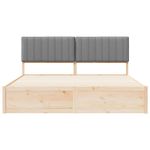 Casa si Gradina - Mobilier - Paturi si accesorii - Paturi - Cadru de pat cu tablie tapitata Gri deschis 180 x 200 cm - Infinity.ro