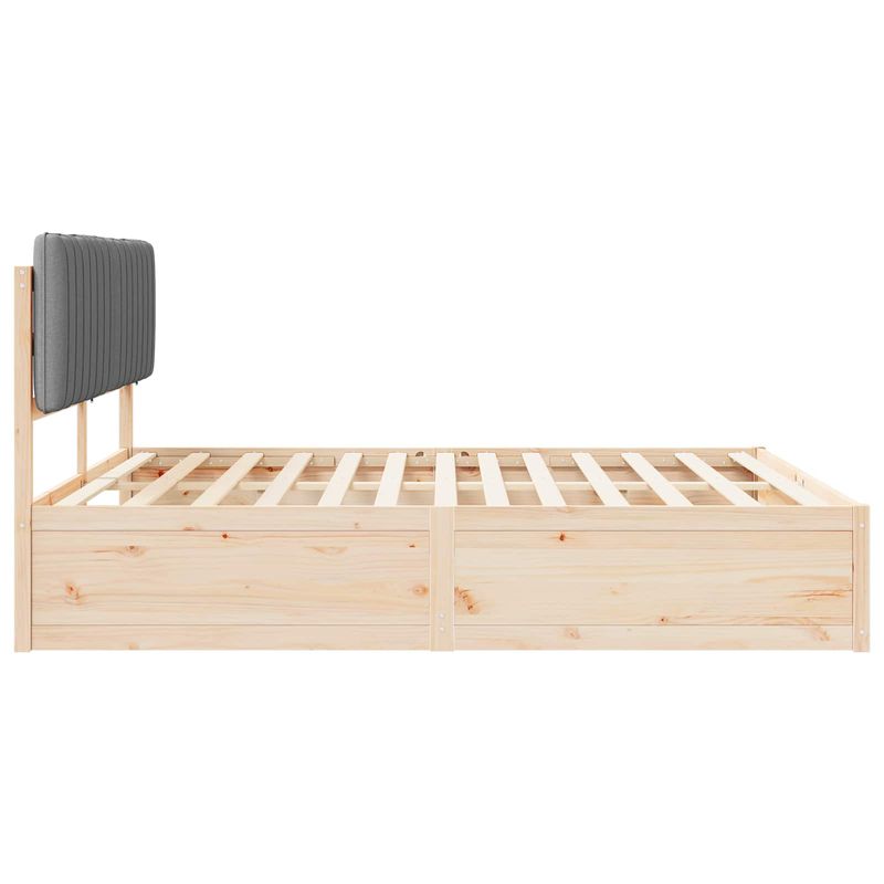 Casa si Gradina - Mobilier - Paturi si accesorii - Paturi - Cadru de pat cu tablie tapitata Gri deschis 180 x 200 cm - Infinity.ro