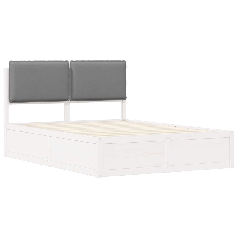 Casa si Gradina - Mobilier - Paturi si accesorii - Paturi - Cadru de pat cu tablie tapitata Gri deschis 150 x 200 cm - Infinity.ro