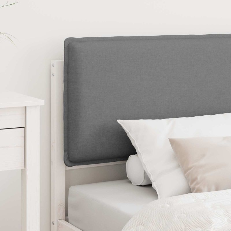 Casa si Gradina - Mobilier - Paturi si accesorii - Paturi - Cadru de pat cu tablie tapitata Gri deschis 90 x 190 cm - Infinity.ro
