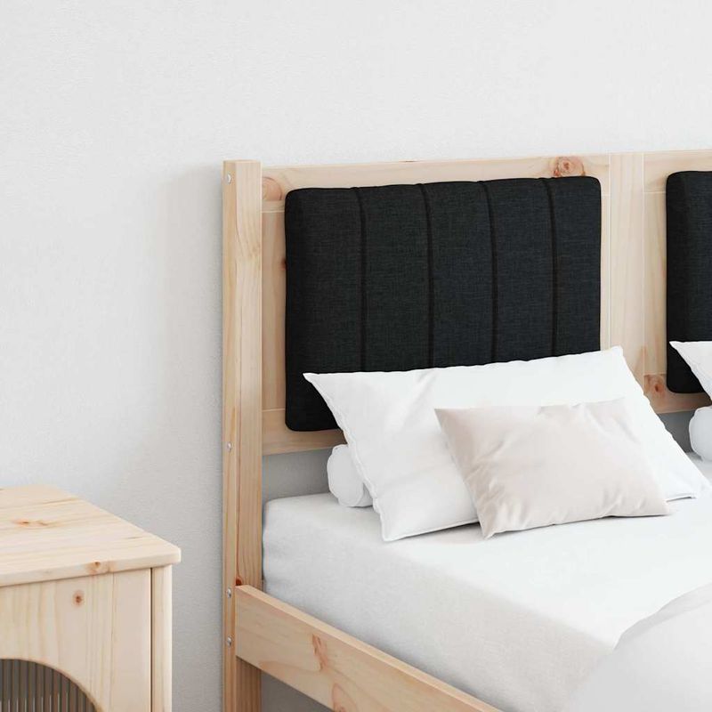 Casa si Gradina - Mobilier - Paturi si accesorii - Accesorii paturi - Tablie de pat tapitata cu Tablie de pat Maro 120 cm Lemn de pin masiv - Infinity.ro