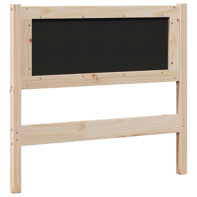 Casa si Gradina - Mobilier - Paturi si accesorii - Accesorii paturi - Tablie de pat tapitata cu Tablie de pat Maro 120 cm Lemn de pin masiv - Infinity.ro