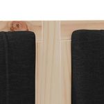 Casa si Gradina - Mobilier - Paturi si accesorii - Accesorii paturi - Tablie de pat tapitata cu Tablie de pat Maro 120 cm Lemn de pin masiv - Infinity.ro