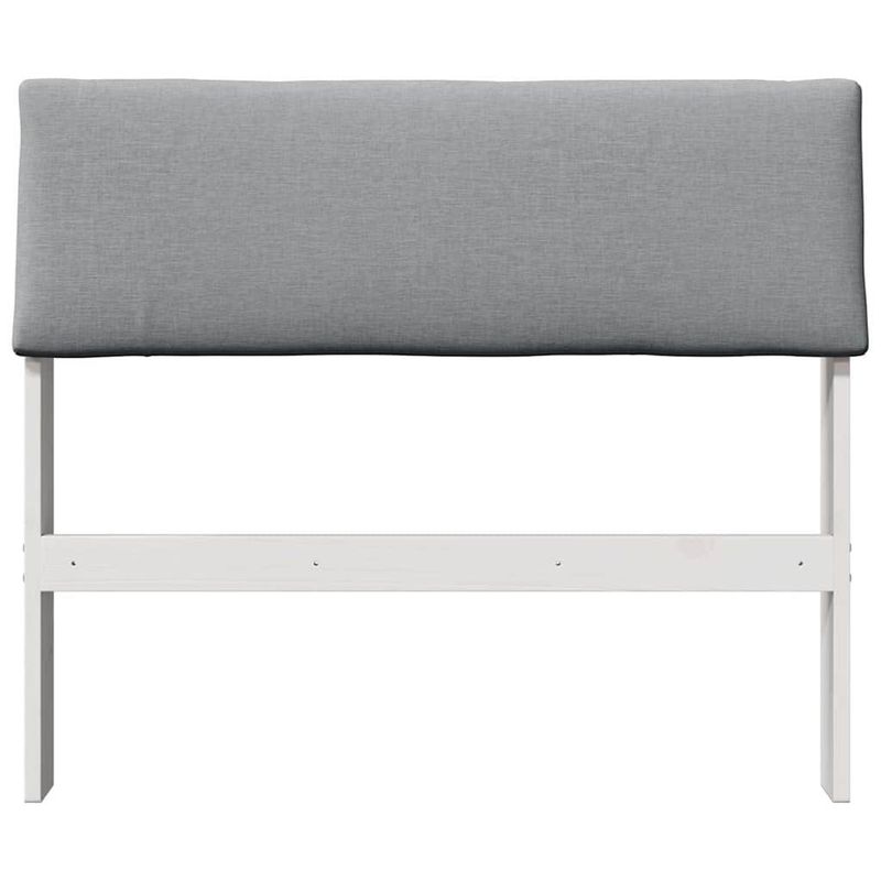 Casa si Gradina - Mobilier - Paturi si accesorii - Accesorii paturi - Tablie de pat tapitata Gri deschis 100 cm Lemn de pin masiv - Infinity.ro