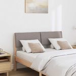 Casa si Gradina - Mobilier - Paturi si accesorii - Accesorii paturi - Tablie de pat tapitata Gri taupe 120 cm Lemn de pin masiv - Infinity.ro
