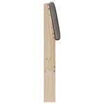 Casa si Gradina - Mobilier - Paturi si accesorii - Accesorii paturi - Tablie de pat tapitata Gri taupe 150 cm Lemn de pin masiv - Infinity.ro