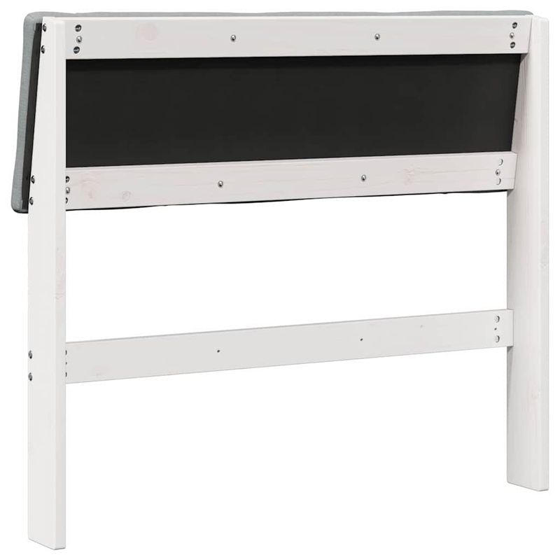 Casa si Gradina - Mobilier - Paturi si accesorii - Accesorii paturi - Tablie de pat tapitata Gri deschis 100 cm Lemn de pin masiv - Infinity.ro