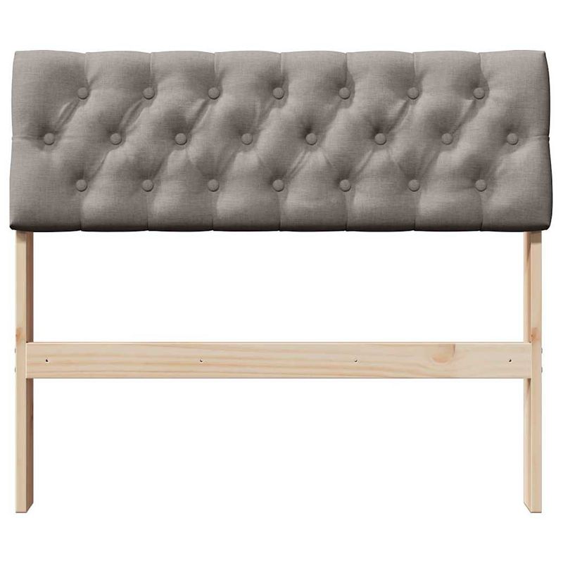 Casa si Gradina - Mobilier - Paturi si accesorii - Accesorii paturi - Tablie de pat tapitata Gri taupe 90 cm Lemn de pin masiv - Infinity.ro