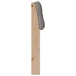 Casa si Gradina - Mobilier - Paturi si accesorii - Accesorii paturi - Tablie de pat tapitata Gri taupe 90 cm Lemn de pin masiv - Infinity.ro