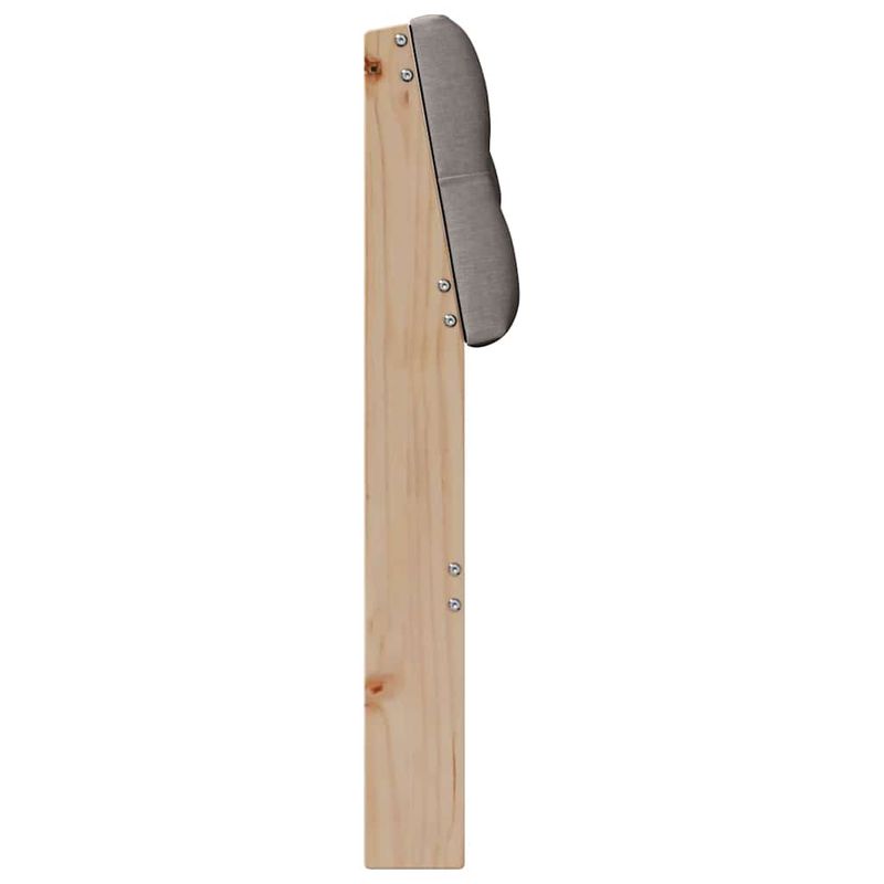 Casa si Gradina - Mobilier - Paturi si accesorii - Accesorii paturi - Tablie de pat tapitata Gri taupe 90 cm Lemn de pin masiv - Infinity.ro