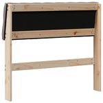 Casa si Gradina - Mobilier - Paturi si accesorii - Accesorii paturi - Tablie de pat tapitata Gri taupe 90 cm Lemn de pin masiv - Infinity.ro