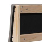 Casa si Gradina - Mobilier - Paturi si accesorii - Accesorii paturi - Tablie de pat tapitata Gri taupe 150 cm Lemn de pin masiv - Infinity.ro