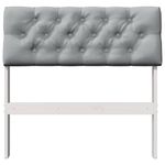 Casa si Gradina - Mobilier - Paturi si accesorii - Accesorii paturi - Tablie de pat tapitata Gri deschis 80 cm Lemn de pin masiv - Infinity.ro
