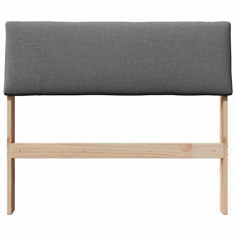 Casa si Gradina - Mobilier - Paturi si accesorii - Accesorii paturi - Tablie de pat tapitata Gri inchis 90 cm Lemn de pin masiv - Infinity.ro