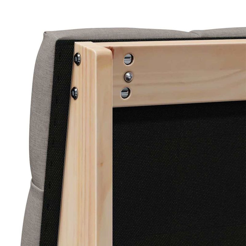 Casa si Gradina - Mobilier - Paturi si accesorii - Accesorii paturi - Tablie de pat tapitata Gri taupe 90 cm Lemn de pin masiv - Infinity.ro