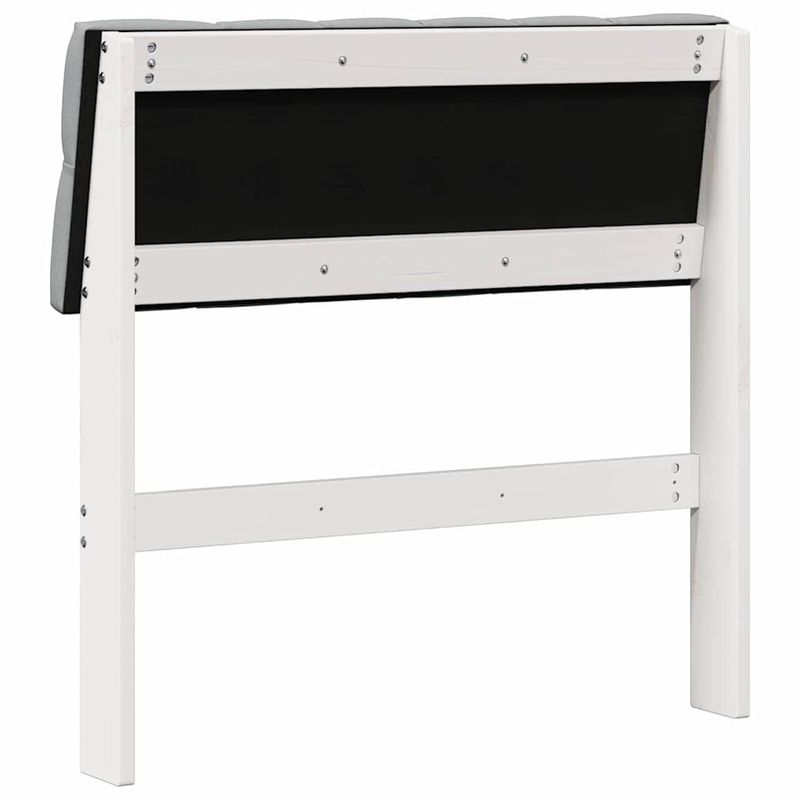 Casa si Gradina - Mobilier - Paturi si accesorii - Accesorii paturi - Tablie de pat tapitata Gri deschis 80 cm Lemn de pin masiv - Infinity.ro