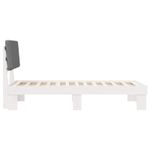 Casa si Gradina - Mobilier - Paturi si accesorii - Paturi - Cadru de pat cu tablie tapitata Gri deschis 90 x 200 cm - Infinity.ro