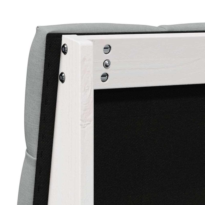 Casa si Gradina - Mobilier - Paturi si accesorii - Accesorii paturi - Tablie de pat tapitata Gri deschis 80 cm Lemn de pin masiv - Infinity.ro