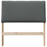 Casa si Gradina - Mobilier - Paturi si accesorii - Accesorii paturi - Tablie de pat tapitata Gri inchis 90 cm Lemn de pin masiv - Infinity.ro